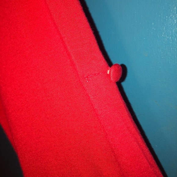 Vibrant Red 3/4 Sleeved Blouse by Cable & Gauge - Picture 8 of 9